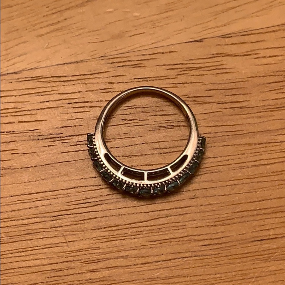 Aqua stone ring - Picture 2 of 4